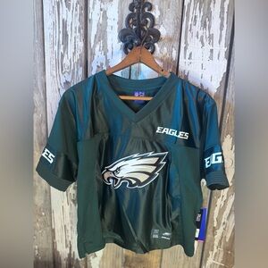 Women’s NFL Philadelphia Eagles Dark Green Jersey Size Large NWT